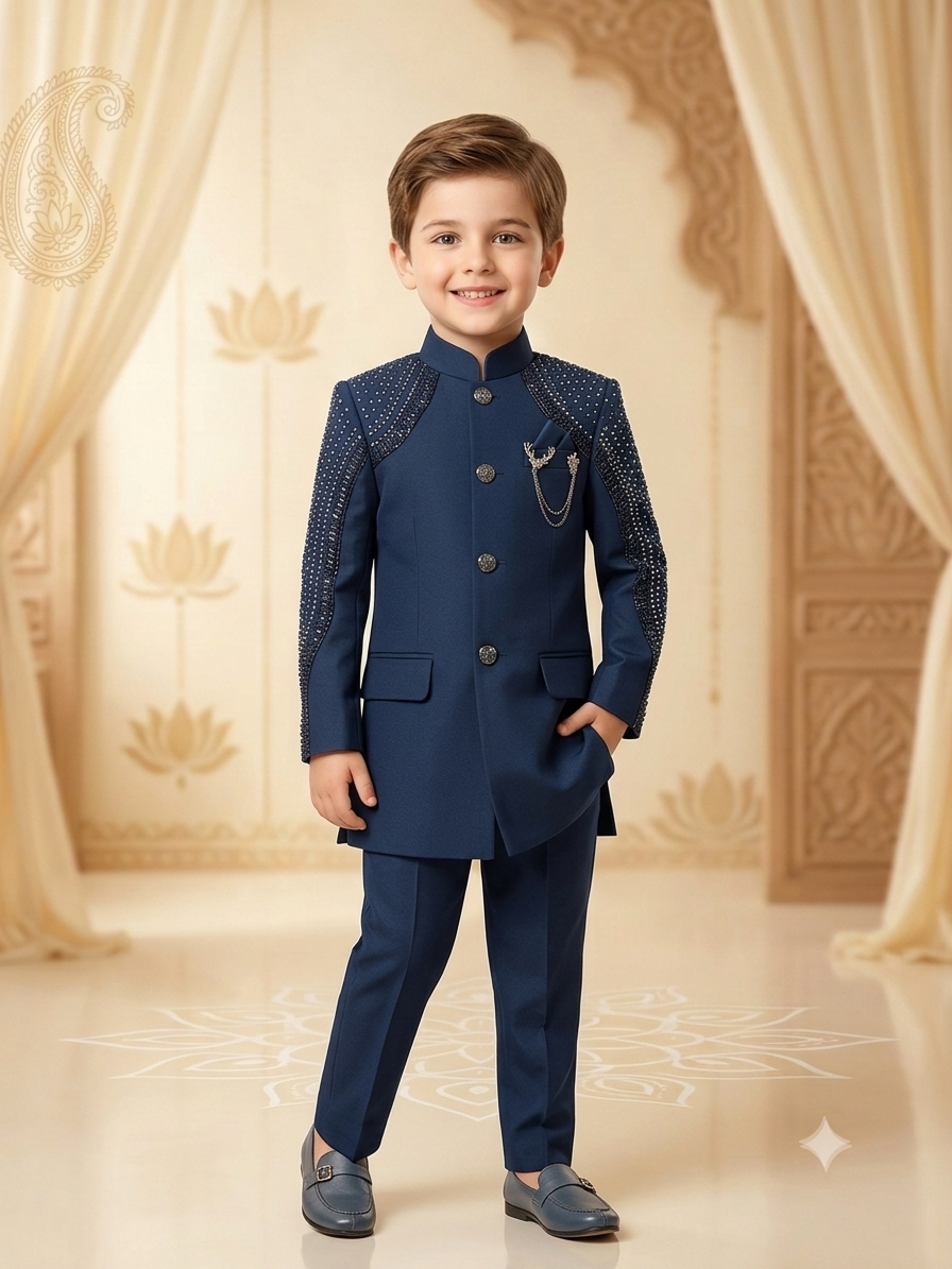 Boys jodhpuri Suit Japanese Suiting Fabric