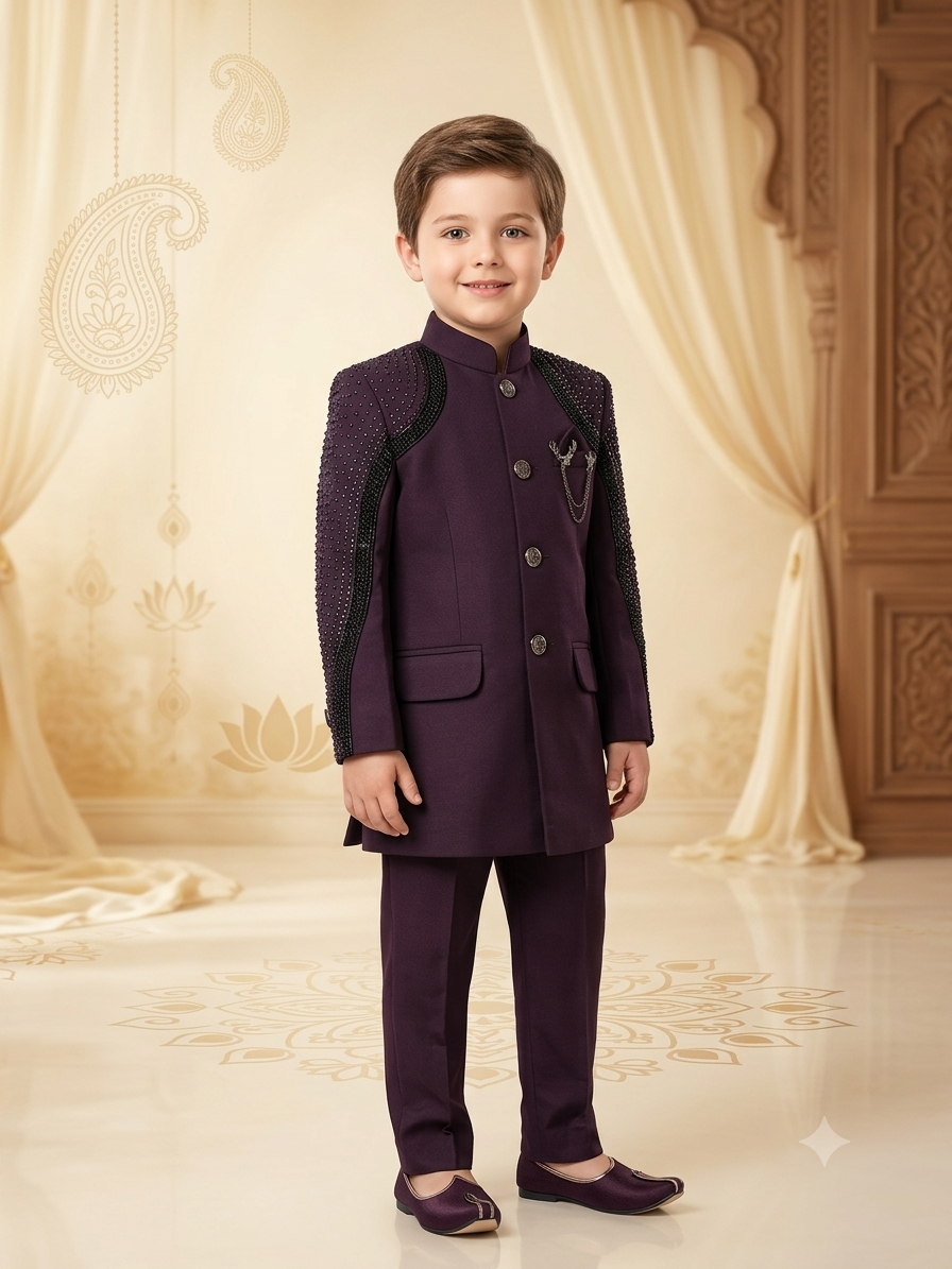 Boys jodhpuri Suit Japanese Suiting Fabric